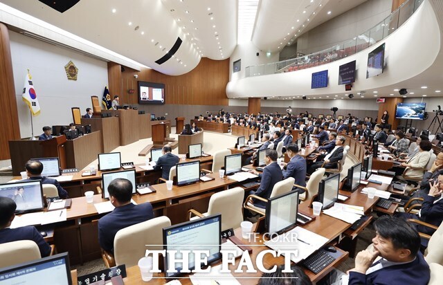 충남도의회 본회의장. /충남도의회