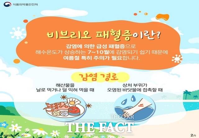당진시 비브리오패혈증 예방 안내 홍보물 /당진시