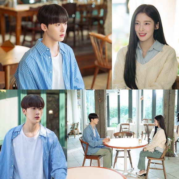 내 여자친구는 상남자 제작진이 14일 박윤재(윤산하 분)와 김지은(아린 분)의 모습이 담긴 스틸을 공개해 첫 방송을 향한 기대감을 높였다. /KBS2