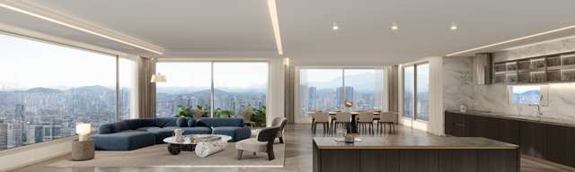 대우건설이 써밋 프라니티에 3세대 판상형 타워, 3면 서라운드 조망을 적용하겠다는 내용을 담은 세부 설계안을 공개했다. /대우건설