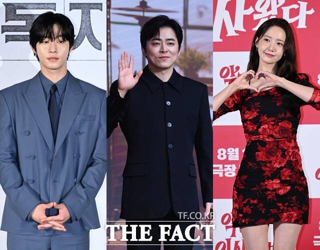 배우 안효섭 조정석 임윤아(왼쪽부터)가 각각 전독시 좀비딸 악마가 이사왔다로 2025년 여름 극장가에 출격한다. /장윤석 기자, 서예원 기자