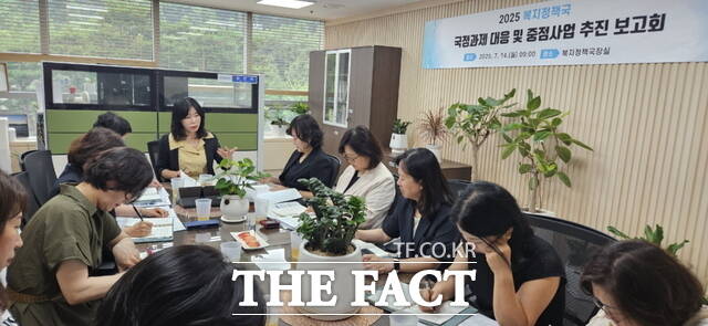 천안시는 2025년 복지정책국 중점사업 추진 보고회를 개최했다. /천안시