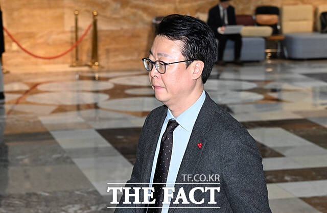 국민의힘은 15일 윤희숙 혁신위원회가 제안한 혁신안과 관련해 아직까진 비상대책위원회에서 혁신위의 안건을 논의한 적 없다라고 밝혔다. 사진은 곽규택 국민의힘 수석대변인. /국회=박헌우 기자