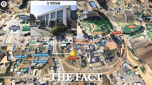 당진시 면천면 도시재생 인정사업 사업대상지. /당진시