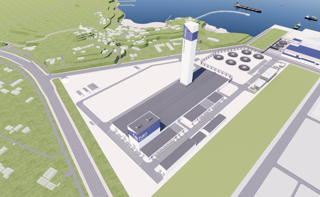 대한전선은 16일 초고압 직류송전(HVDC) 해저케이블 생산이 가능한 당진 해저케이블 2공장(이하 해저2공장) 1단계 건설에 4972억원을 투자한다고 공시했다. 대한전선 당진해저케이블 2공장 조감도. /대한전선