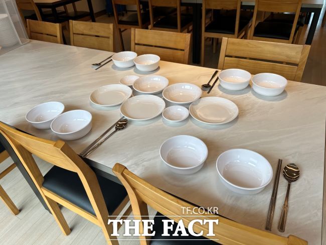 경기도의료원 장례식장에서 사용하는 다회용기 그릇. /경기도