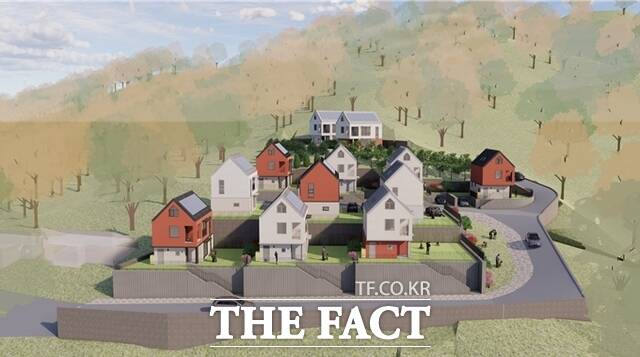 아토피자연치유마을 지역활력타운 조성사업 조감도. /금산군