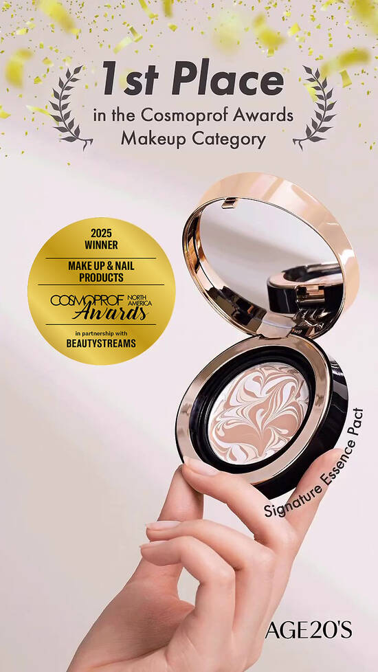 에이지투웨니스(AGE20’S)가 미국 라스베이거스에서 열린 코스모프로프 라스베이거스 어워드 2025에서 메이크업&네일 부문 1위(WINNER)에 선정됐다. /애경산업