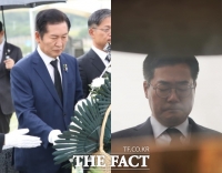  충청 경선 앞둔 정청래·박찬대, '채상병 2주기' 추모