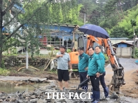  김돈곤 청양군수, 호우 피해 현장 긴급 점검