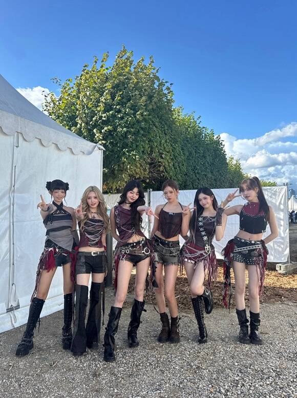 그룹 아이브가 롤라팔루자 파리의 메인 이스트 무대에서 라이브를 펼쳤다./스타쉽 엔터테인먼트