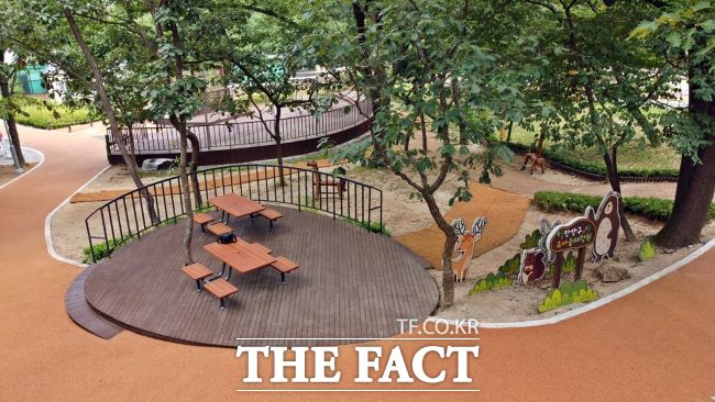 새 단장한 만안구 유아숲체험원 모습 /안양시