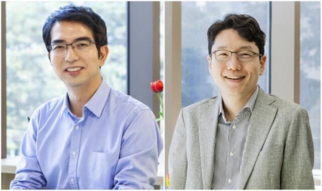 LG AI연구원이 21일 신임 공동 연구원장에 이홍락 부사장(왼쪽)과 임우형 상무를 선임했다. /LG