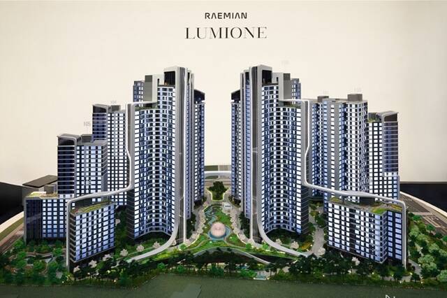 삼성물산 건설부문이 서울 강남구 일원동에 홍보관을 열고, 래미안 루미원 모형을 통해 개포우성7차에 새롭게 탄생하는 하이엔드 주거 단지의 모습을 선보인다. /삼성물산 건설부문