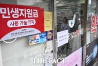 민생회복 소비쿠폰 시작, 사용가능안내문 붙은 약국 [포토]