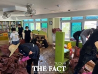  충남도교육청, 폭우 피해 교육현장에 본청 인력 투입 '긴급 복구 작업'