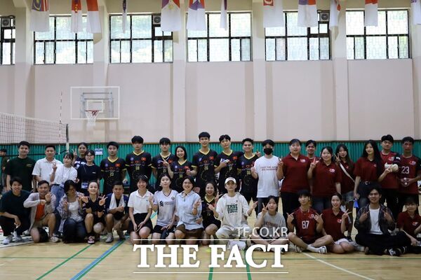 지난 19일부터 20일까지 양일간 한남대에서 전국 60개 대학 1000여 명의 베트남 유학생들이 참가한 가운데 전국단위 한국 베트남 유학생 체육대회가 열렸다. /한남대학교