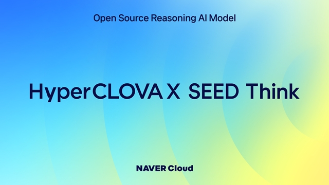 네이버클라우드는 독자 기술을 활용해 프롬 스크래치(from scratch, 토대부터)로 개발한 경량화 추론 모델 HyperCLOVA X SEED 14B Think를 상업용으로 이용할 수 있는 무료 오픈소스로 공개했다. HyperCLOVA X SEED 14B Think 이미지. /네이버클라우드