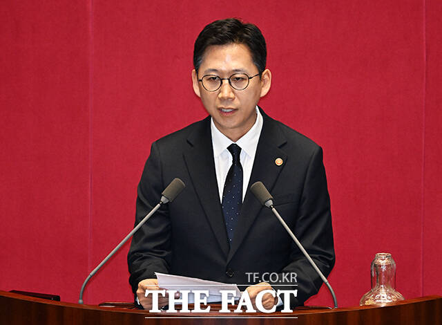 인사말 하는 배경훈 과학기술정보통신부 장관.