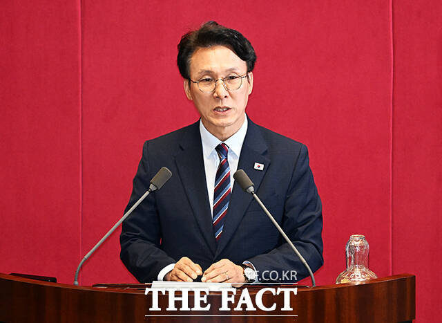 인사말 하는 김민석 국무총리.