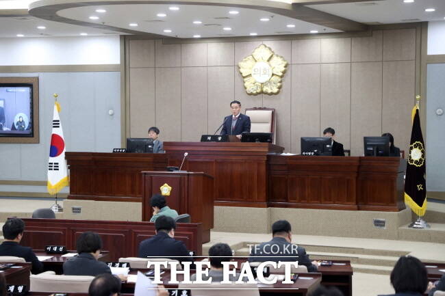 수원시의회 본회의 모습./수원시의회
