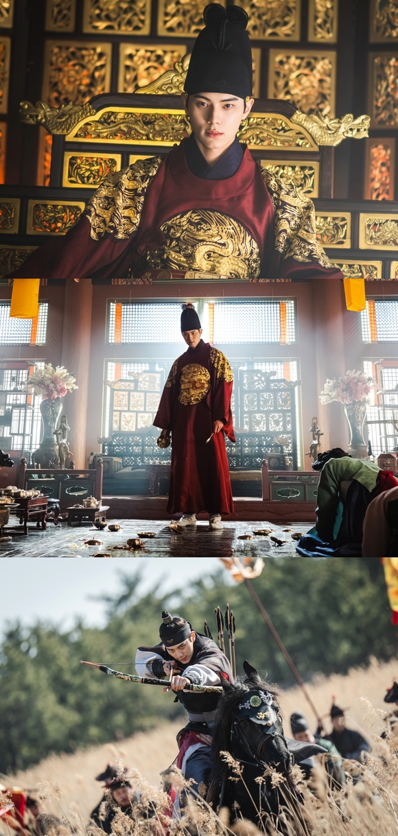 폭군의 셰프 제작진이 23일 최악의 폭군 이헌(이채민 분)의 모습이 담긴 스틸을 공개했다. /tvN