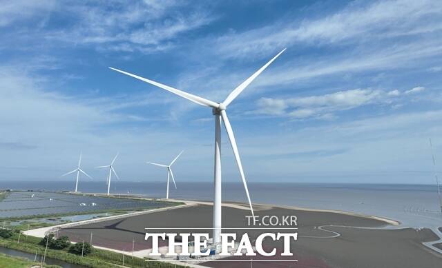 두산에너빌리티가 개발한 10MW 해상풍력발전기가 국제 인증기관 UL(Underwriters Laboratories)에서 형식인증(Type Certification)을 취득했다. 두산에너빌리티 10MW 해상풍력발전기. /두산에너빌리티