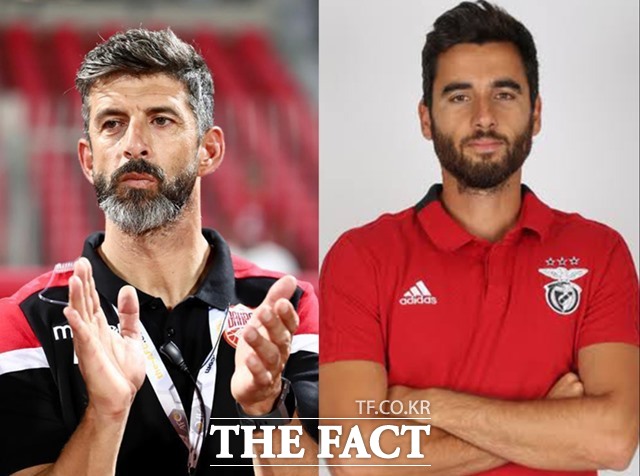 홍명보호에 새롭게 합류하는 포르투갈 출신의 페드로 로마 GK코치(왼쪽)와 누노 마티아스 피지컬 코치(오른쪽)./KFA