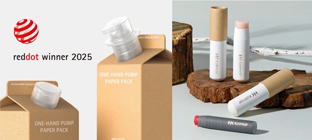 한국콜마가 친환경 패키지 시리즈로 레드닷 디자인 어워드에서 2관왕을 차지했다. /한국콜마