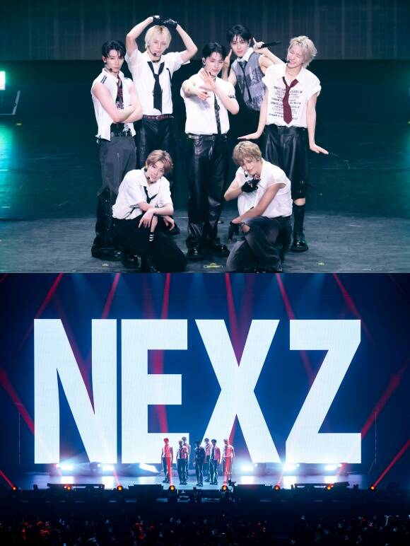그룹 넥스지가 일본 부도칸에서 라이브 공연을 펼쳤다. 이번 공연에서 넥스지는 약 150분간 20곡의 세트리스트를 선보이며 1만 8000여 관객과 호흡했다./JYP엔터테인먼트