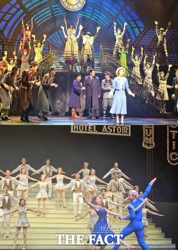 브로드웨이 42번가는 오는 9월 14일까지 서울 송파구 샤롯데씨어터에서 관람할 수 있다. /김명주 기자