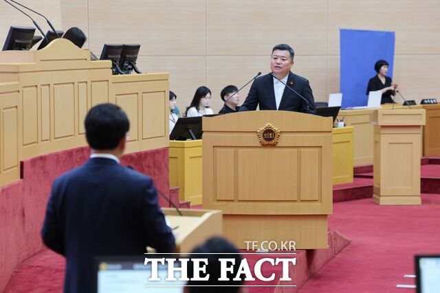 정영균 전남도의원이 발언하고 있다./전남도의회