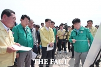  강형석 농림축산식품부 차관, 당진시 논콩 침수피해 현장 방문