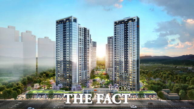 전북 군산시 구암동 일원에 분양 중인 ‘e편한세상 군산 디오션루체’는 지하 2층~지상 29층, 8개 동, 전용면적 84~155㎡, 총 800가구 규모로 구성된다. 사진은 ‘e편한세상 군산 디오션루체’ 투시도. / DL이앤씨