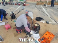  당진시농업기술센터, 폭우 피해 침수 농기계 긴급 수리 지원
