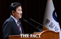  취임사하는 정동영 신임 통일부 장관 [포토]