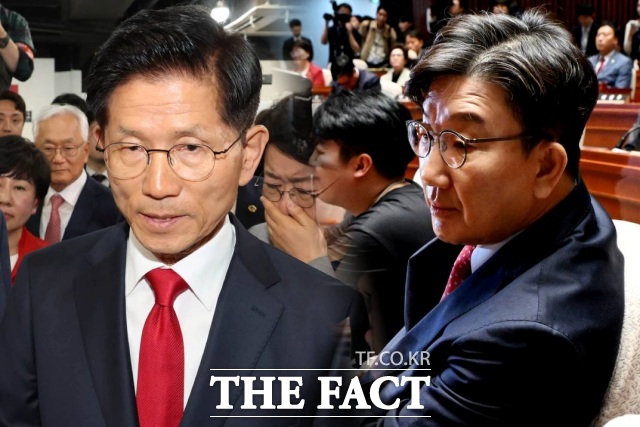 김문수 전 고용노동부 장관(왼쪽), 권성동 국민의힘 의원. (사진=더팩트DB)