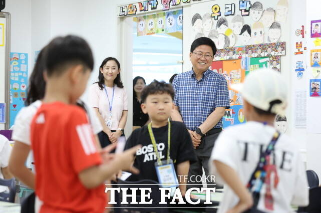 28일 세종시교육청이 운영하는 2025 기관연계 여름방학 늘봄캠프 장면. /세종시교육청