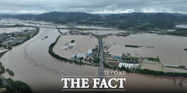 아산시 호우피해 사진./아산시