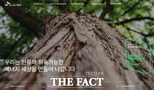 SK이터닉스(SK eternix)는 28일 2024년 한 해 동안의 ESG(환경·사회·지배구조) 성과와 미래 전략을 담은 지속가능경영보고서를 발간했다. 지속가능경영보고서 이미지. /SK이터닉스