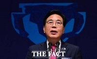  '인터넷신문의 날 20주년 기념식' 축사하는 송언석 국민의힘 비대위원장 [포토]
