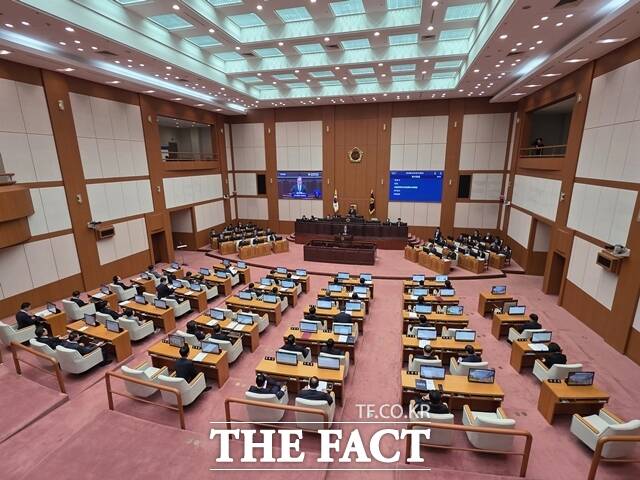 부산시의회 본회의장 /박호경 기자
