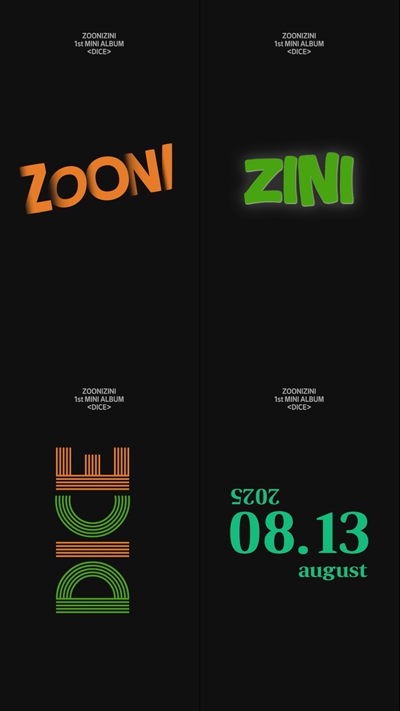 그룹 아스트로의 멤버 MJ와 진진이 새 유닛 주니지니를 결성하고 8월 13일 첫 앨범 다이스를 발매한다./판타지오