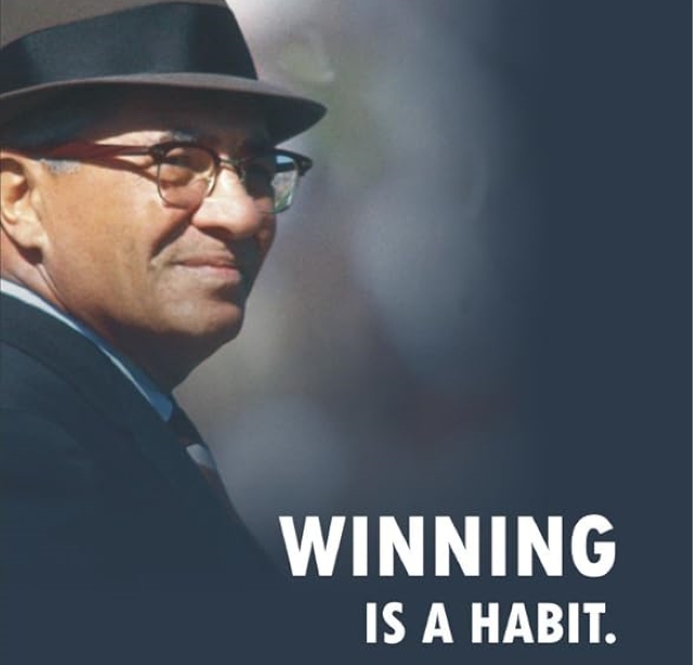 미국에서 출간된 승리는 습관이라는 빈스 롬바르디 명언집의 표지 일부. 23살 안세영의 운동중독과 부상은 우리에게 많은 것을 시사해준다. / 아마존