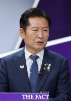  정청래 '당대표 선출' 앞두고 마지막 TV토론회 [포토]