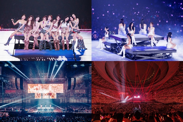 그룹 트와이스가 새 월드 투어 디스 이즈 포 일환으로 일본 교세라돔 오사카에서 공연을 펼쳤다./JYP엔터테인먼트