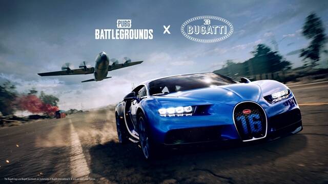크래프톤의 PUBG: 배틀그라운드가 프랑스의 명품 하이퍼카 브랜드 부가티(BUGATTI)와의 파트너십을 통해 부가티 시론(CHIRON) 차량을 인게임 콘텐츠로 선보인다. /크래프톤