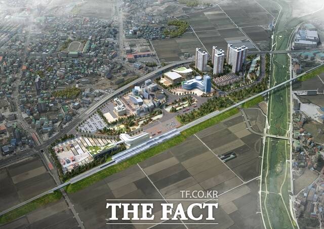KTX 고성역세권 조감도. /고성군