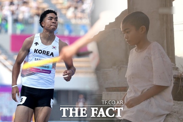 한국 U대회 400m 계주 국가대표 조엘진이 과거 아역배우로 활동했던 이력으로 주목받고 있다. /뉴시스, KBS