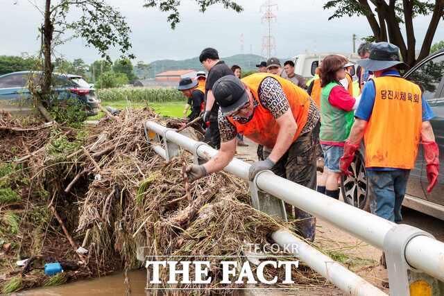 당진 지역 수해 복구 현장. /당진시